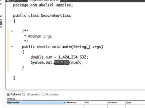 Java 7 underscore in numeric literals .